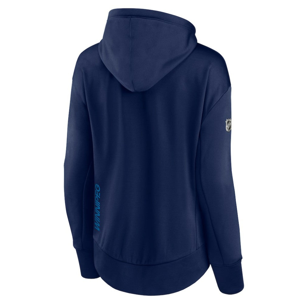 NHL Winnipeg Jets Fanatics Women's Authentic Pro Rink Full-Zip Hoodie - Navy