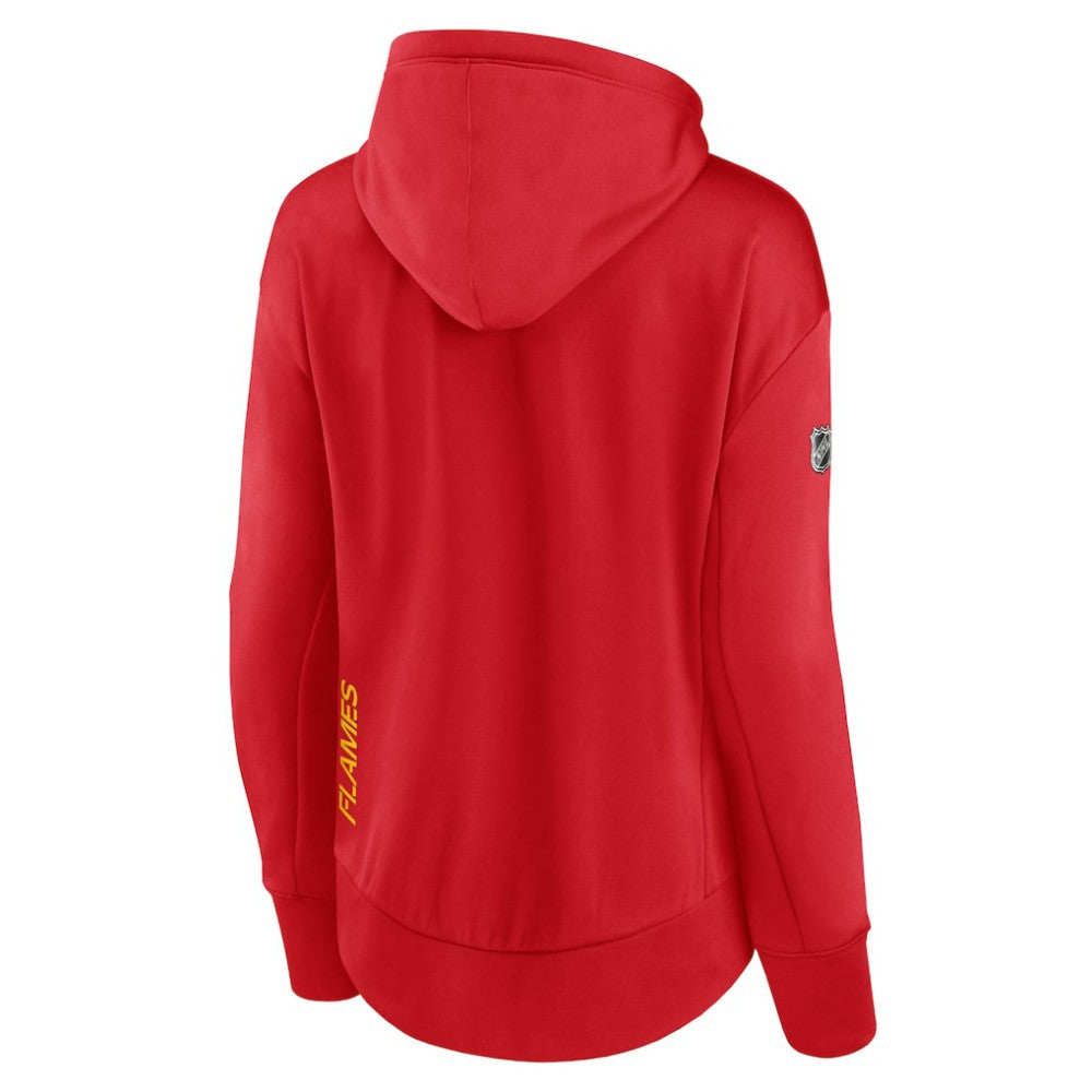 NHL Calgary Flames Fanatics Women's Authentic Pro Rink Full-Zip Hoodie - Red