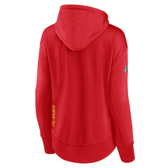 NHL Calgary Flames Fanatics Women's Authentic Pro Rink Full-Zip Hoodie - Red