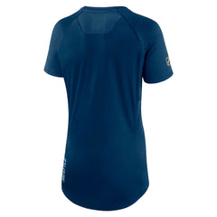NHL Seattle Kraken Fanatics Women's Authentic Pro Rink Raglan Tech T-Shirt - Deep Sea Blue
