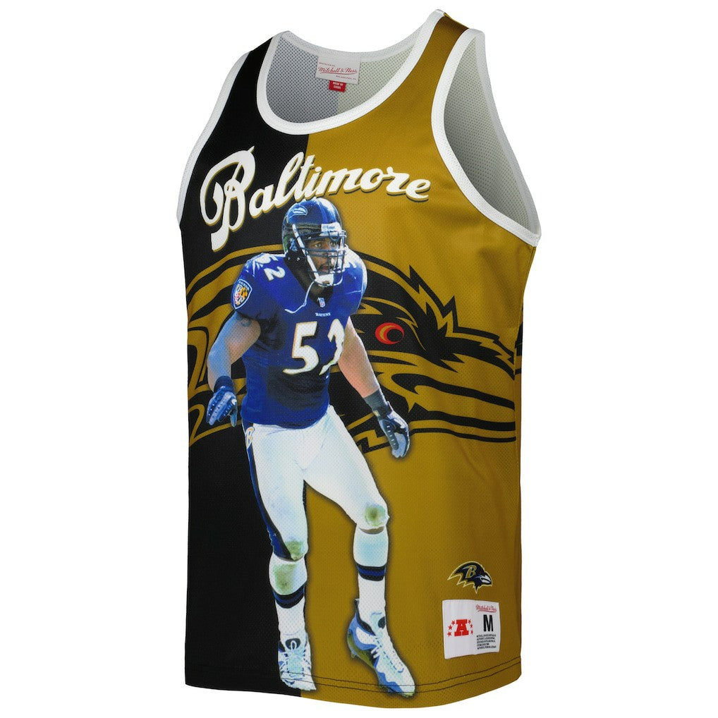 Ray Lewis Baltimore Ravens Retired Player Graphic Tank Top Black/Gold