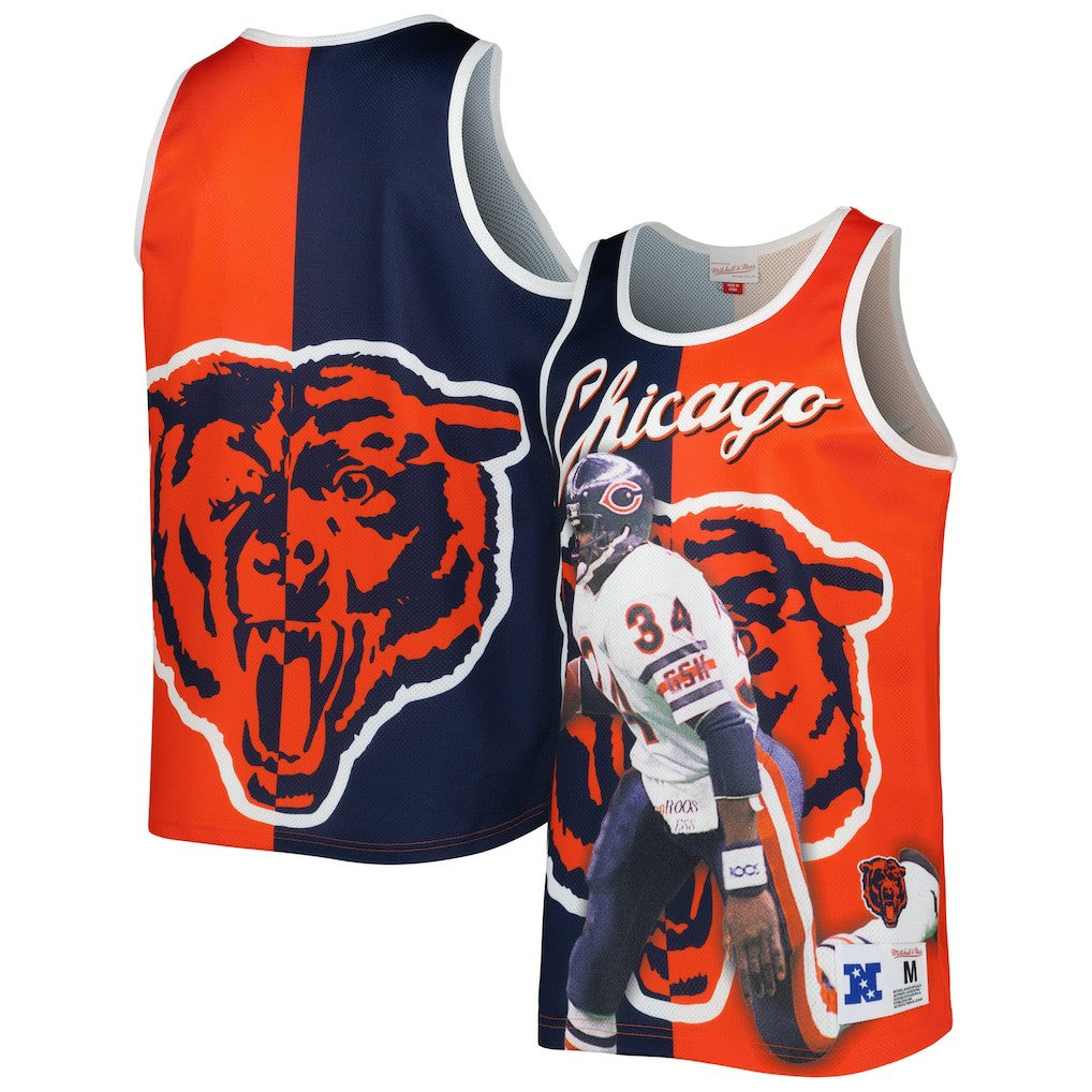 Walter Payton Chicago Bears Retired Player Graphic Tank Top Navy/Orange