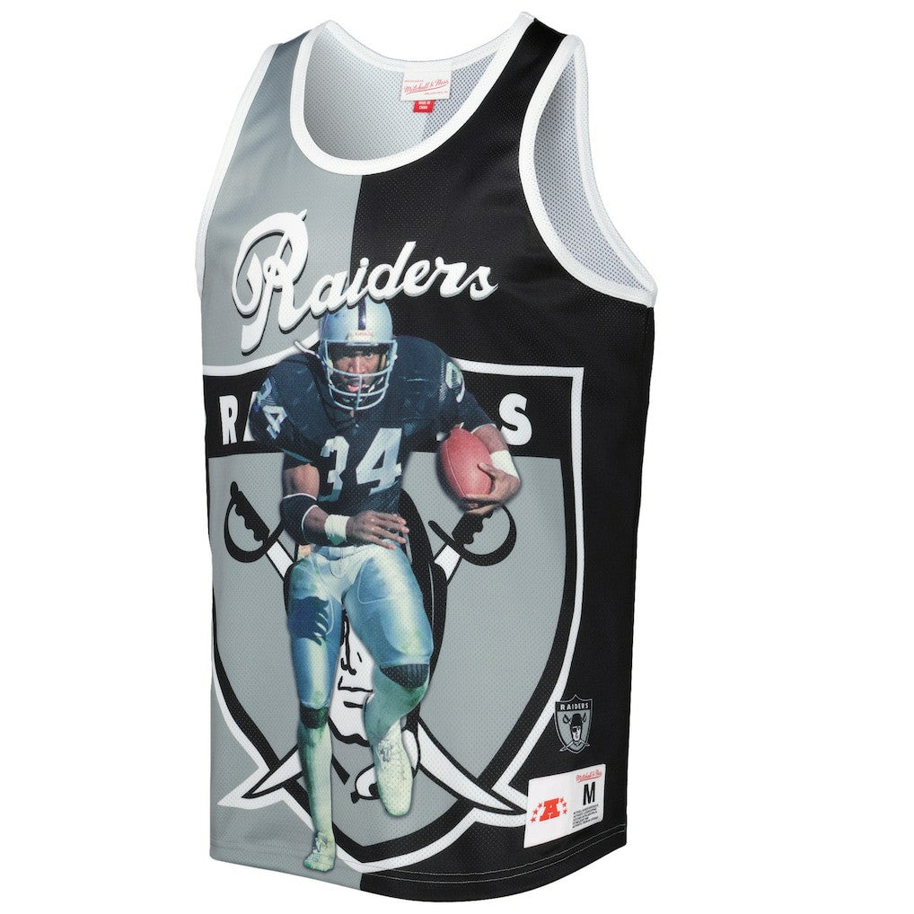 Bo Jackson Las Vegas Raiders Retired Player Graphic Tank Top Black/Silver