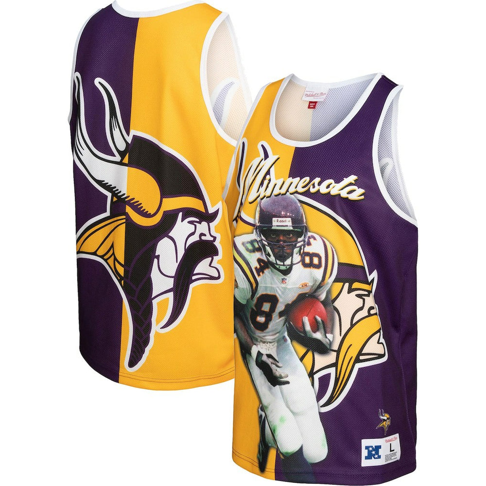 Randy Moss Minnesota Vikings Retired Player Graphic Tank Top Purple/Gold