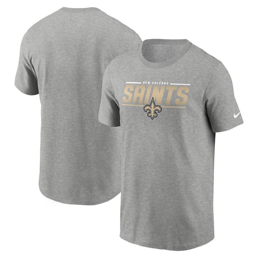 New Orleans Saints Muscle T-Shirt Heathered Gray