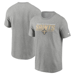 New Orleans Saints Muscle T-Shirt Heathered Gray