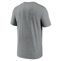 New Orleans Saints Horizontal Lockup Legend Performance T-Shirt Heathered Charcoal