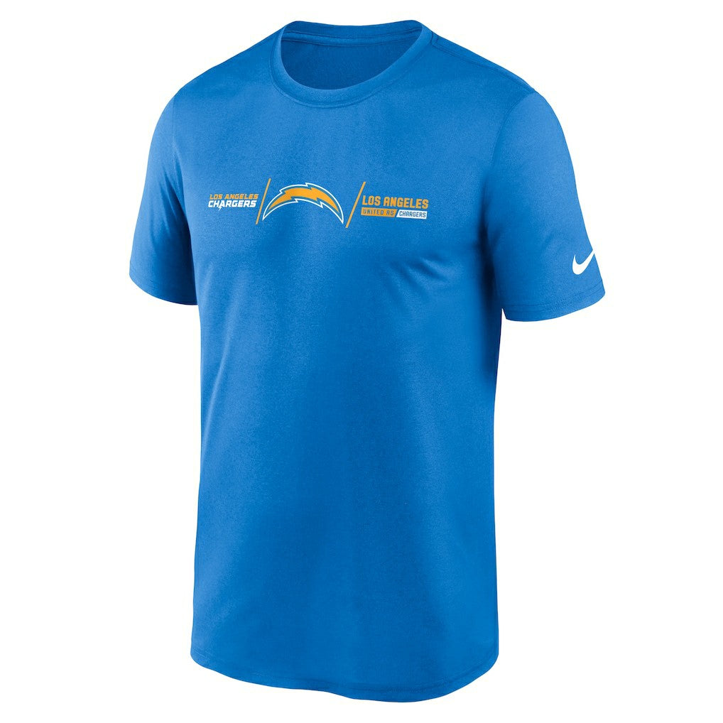 Los Angeles Chargers Horizontal Lockup Legend T-Shirt Powder Blue