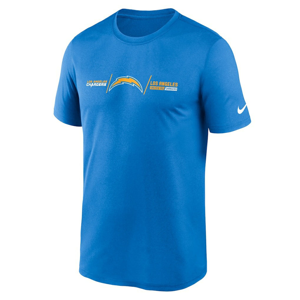 Los Angeles Chargers Horizontal Lockup Legend T-Shirt Powder Blue