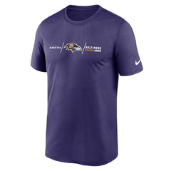 Baltimore Ravens Horizontal Lockup Legend T-Shirt Purple