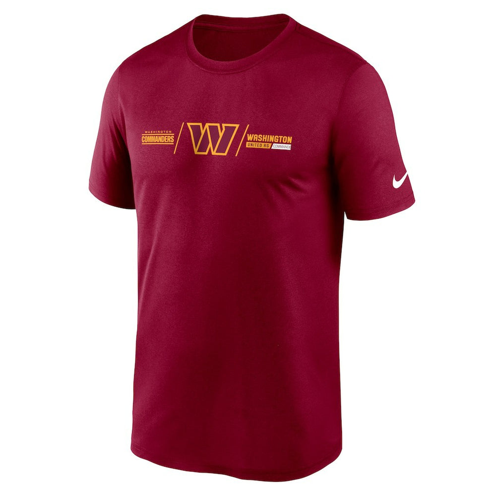 Washington Commanders Horizontal Lockup Legend T-Shirt Burgundy