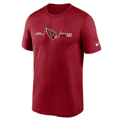 Arizona Cardinals Horizontal Lockup Legend Performance T-Shirt Cardinal