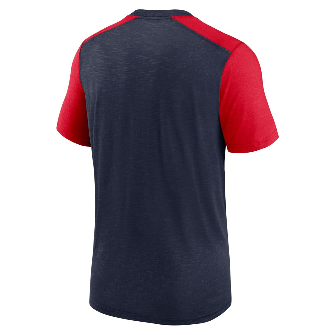 Tennessee Titans Color Block Team Name T-Shirt Heathered Navy/Heathered Red