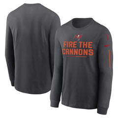 Tampa Bay Buccaneers Team Slogan Long Sleeve T-Shirt Anthracite
