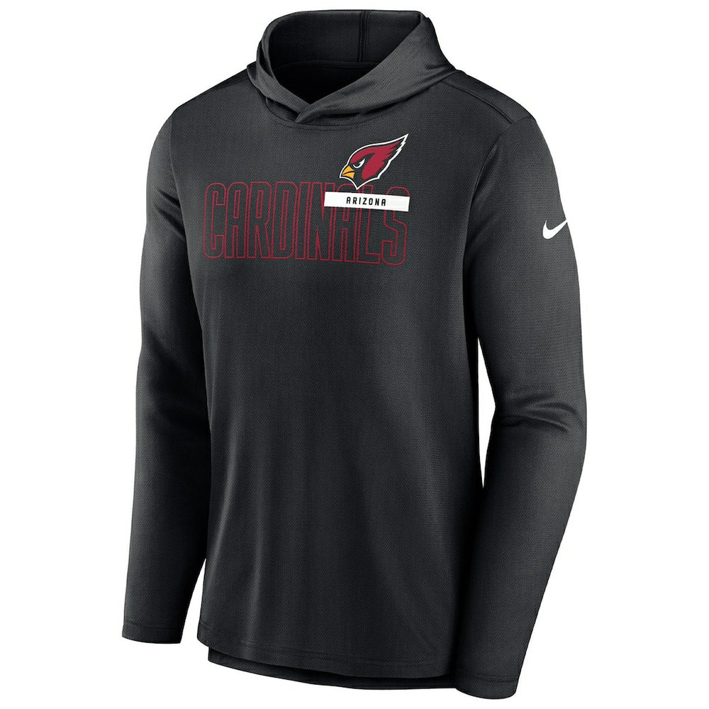 Arizona Cardinals Lightweight Performance Hooded Long Sleeve T-Shirt Black