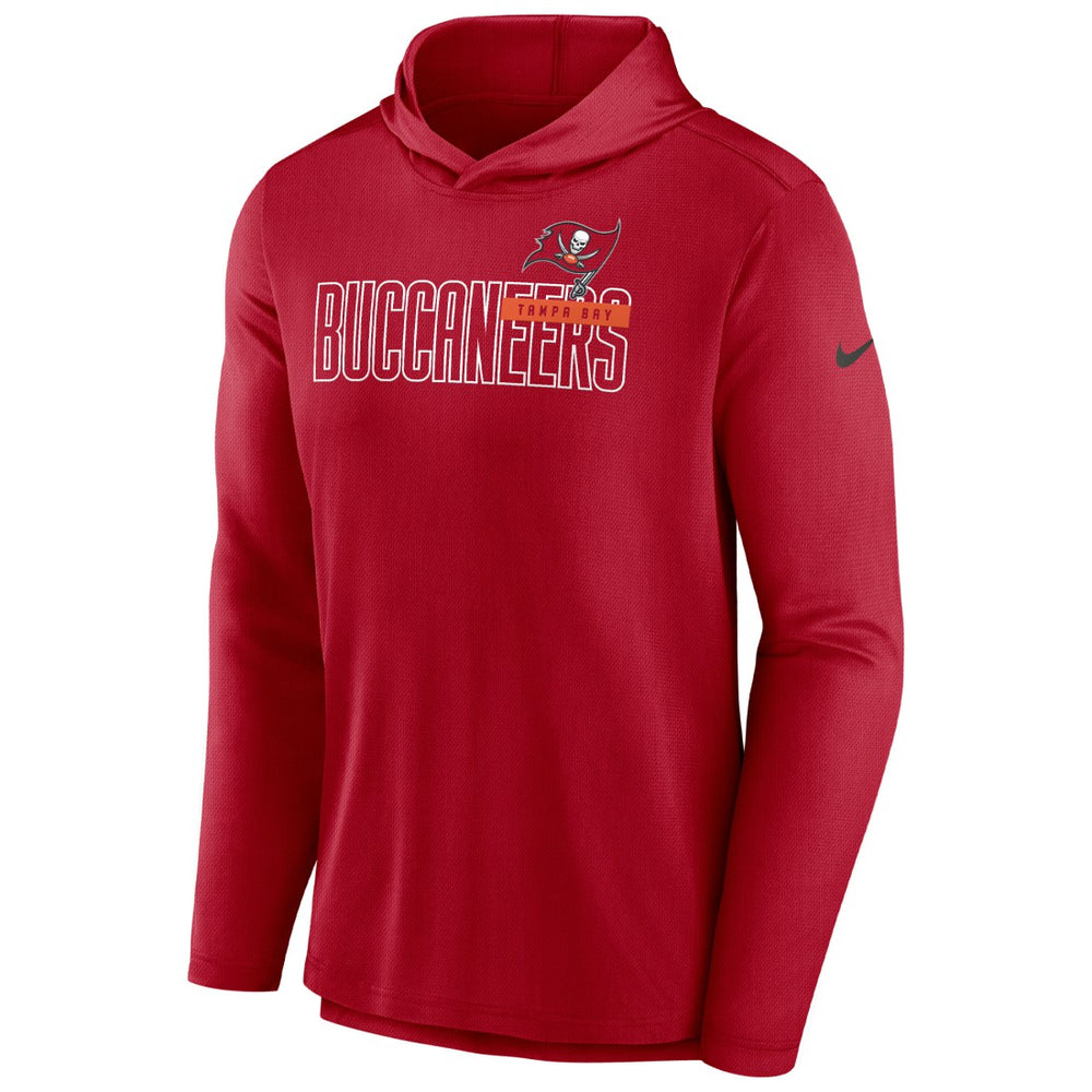 Tampa Bay Buccaneers Lightweight Performance Hooded Long Sleeve T-Shirt Red