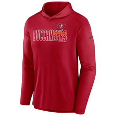 Tampa Bay Buccaneers Lightweight Performance Hooded Long Sleeve T-Shirt Red