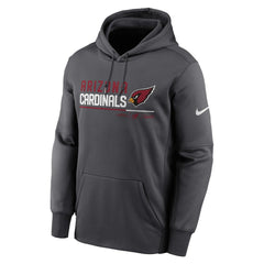 Arizona Cardinals Prime Logo Name Split Pullover Hoodie Anthracite