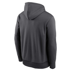Seattle Seahawks Prime Logo Name Split Pullover Hoodie Anthracite