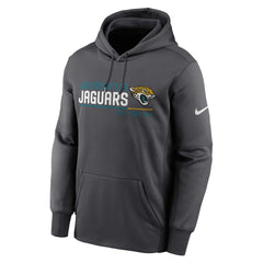 Jacksonville Jaguars Prime Logo Name Split Pullover Hoodie Anthracite