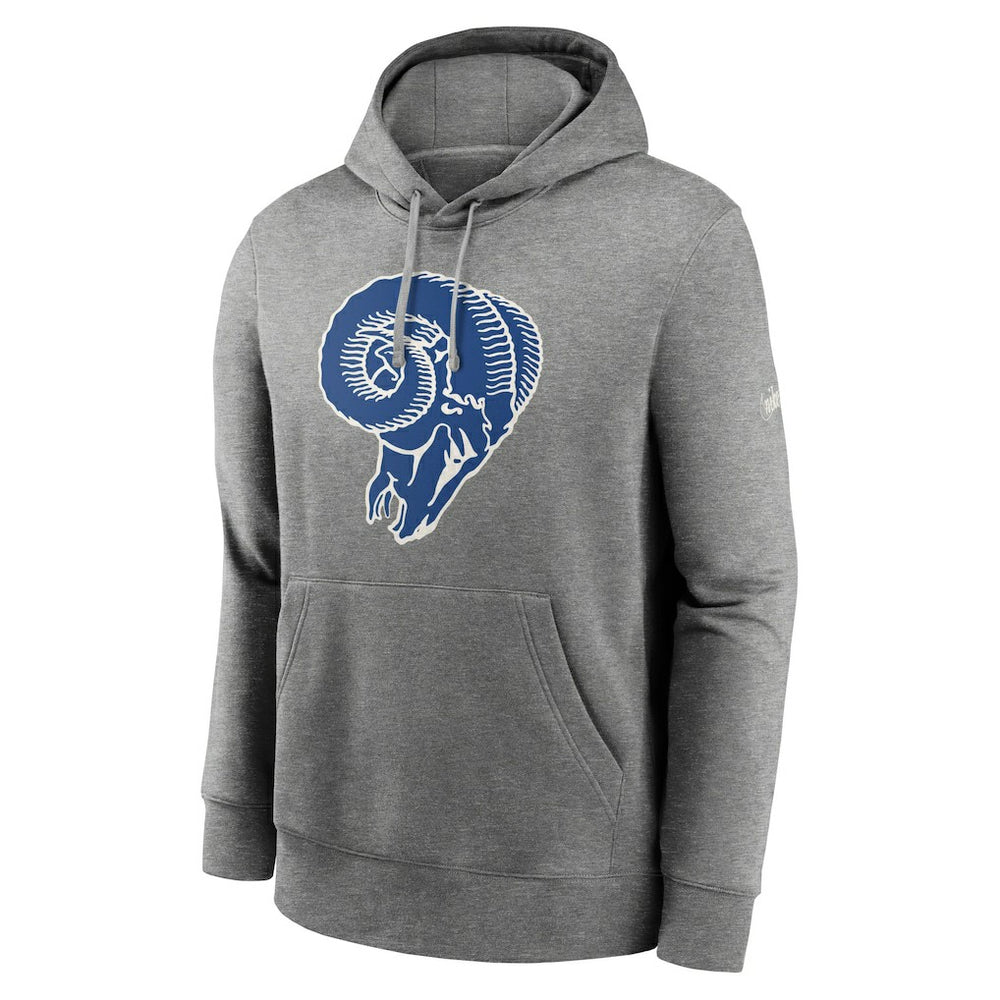 Los Angeles Rams Rewind Club Fleece Pullover Hoodie Heathered Gray