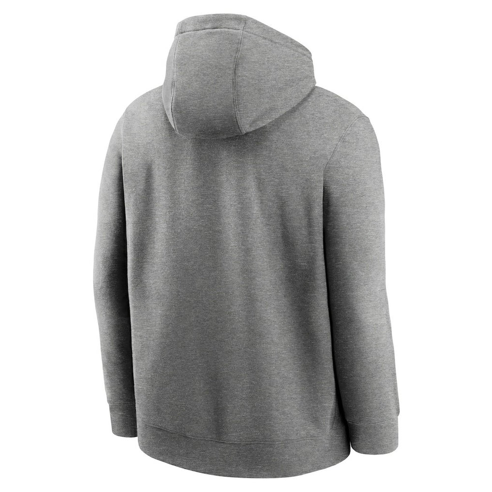 Oakland Raiders Rewind Club Fleece Pullover Hoodie Heathered Gray