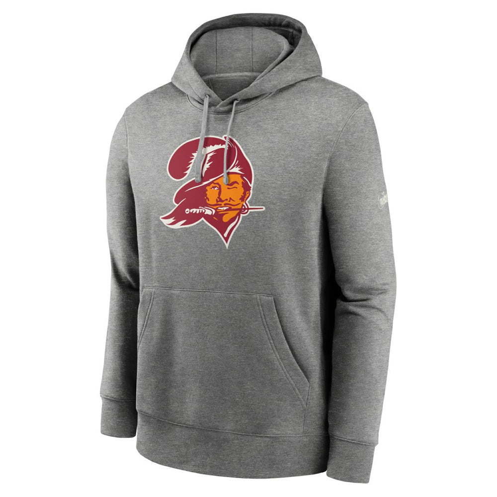 Tampa Bay Buccaneers Rewind Club Fleece Pullover Hoodie Heathered Gray
