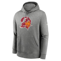 Tampa Bay Buccaneers Rewind Club Fleece Pullover Hoodie Heathered Gray