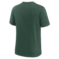 Green Bay Packers Rewind Playback Logo Tri-Blend T-Shirt Green