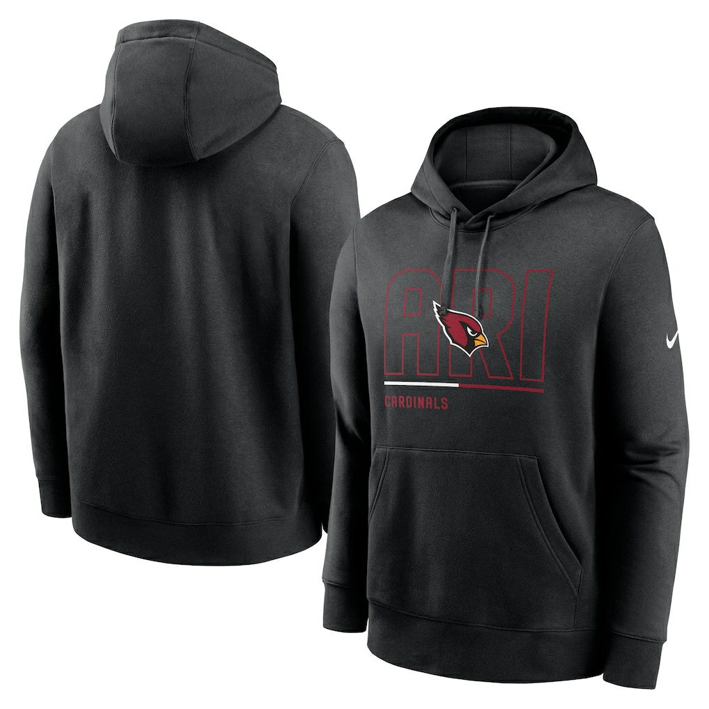 Arizona Cardinals City Code Club Fleece Pullover Hoodie Black
