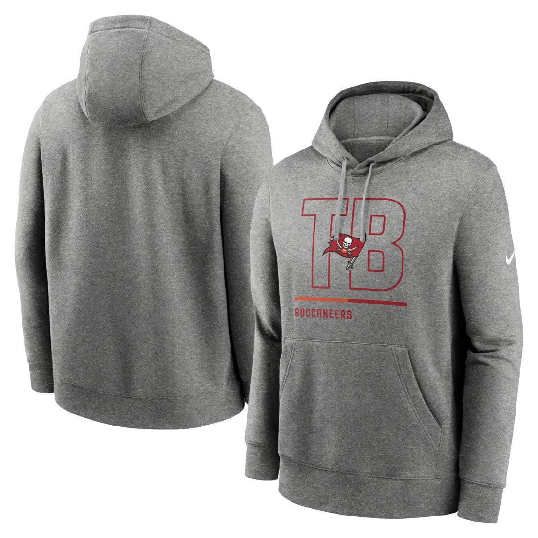 Tampa Bay Buccaneers City Code Club Fleece Pullover Hoodie Heathered Gray
