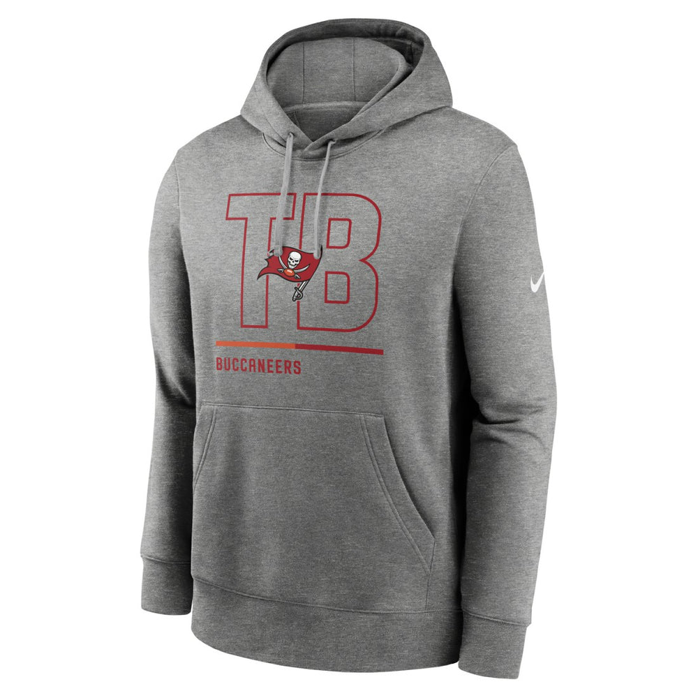Tampa Bay Buccaneers City Code Club Fleece Pullover Hoodie Heathered Gray