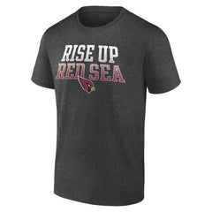 Arizona Cardinals Big & Tall Rise Up Red Sea Statement T-Shirt Heathered Charcoal