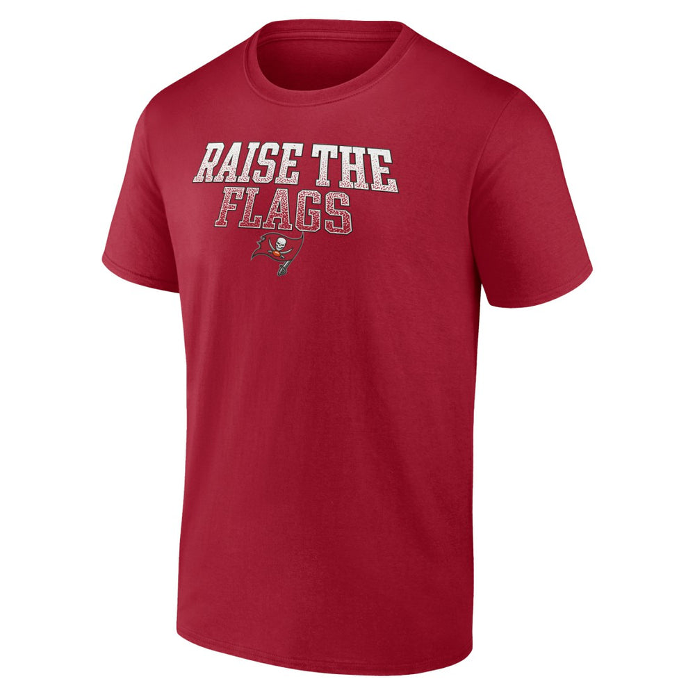 Tampa Bay Buccaneers Big & Tall Raise the Flags Statement T-Shirt Red
