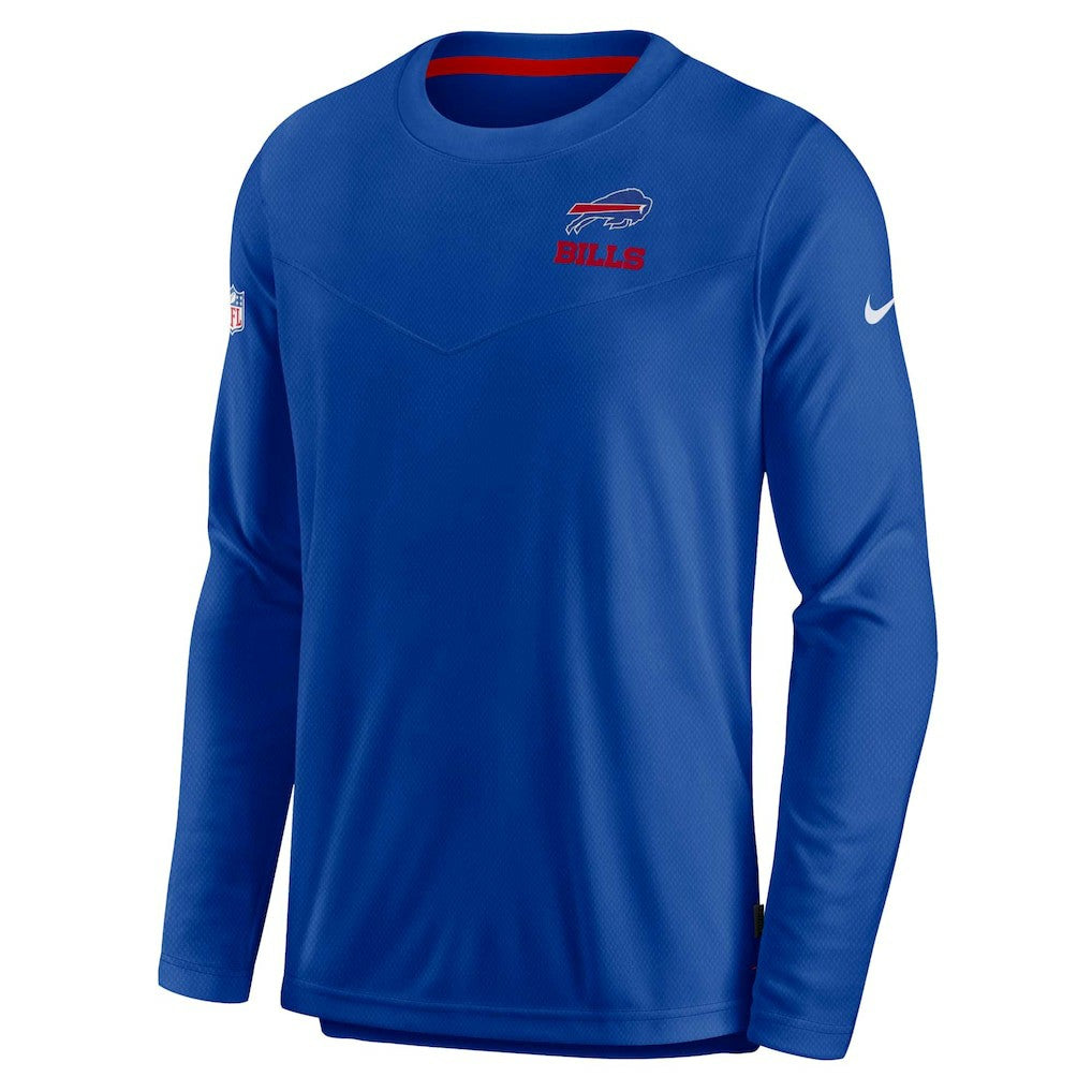 Buffalo Bills Sideline Lockup Performance Pullover Sweatshirt Royal