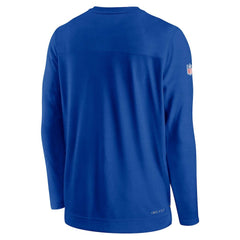 Buffalo Bills Sideline Lockup Performance Pullover Sweatshirt Royal