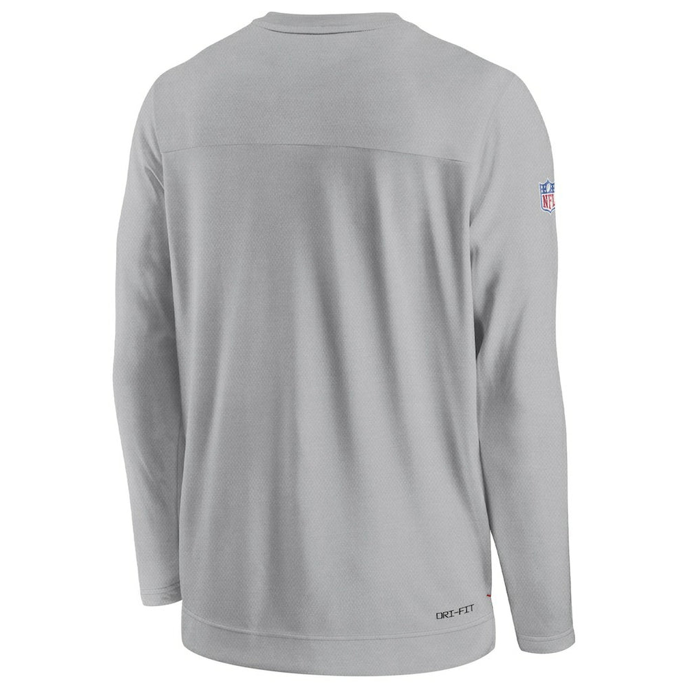 Cleveland Browns Sideline Lockup Performance Pullover Sweatshirt Gray