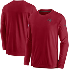 Tampa Bay Buccaneers Sideline Lockup Performance Pullover Sweatshirt Red