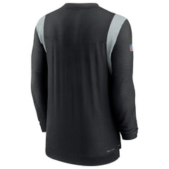 Las Vegas Raiders Sideline Tonal Logo Performance Player Long Sleeve T-Shirt Black