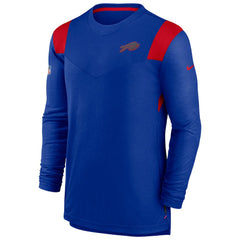 Buffalo Bills Sideline Tonal Logo Performance Player Long Sleeve T-Shirt Royal