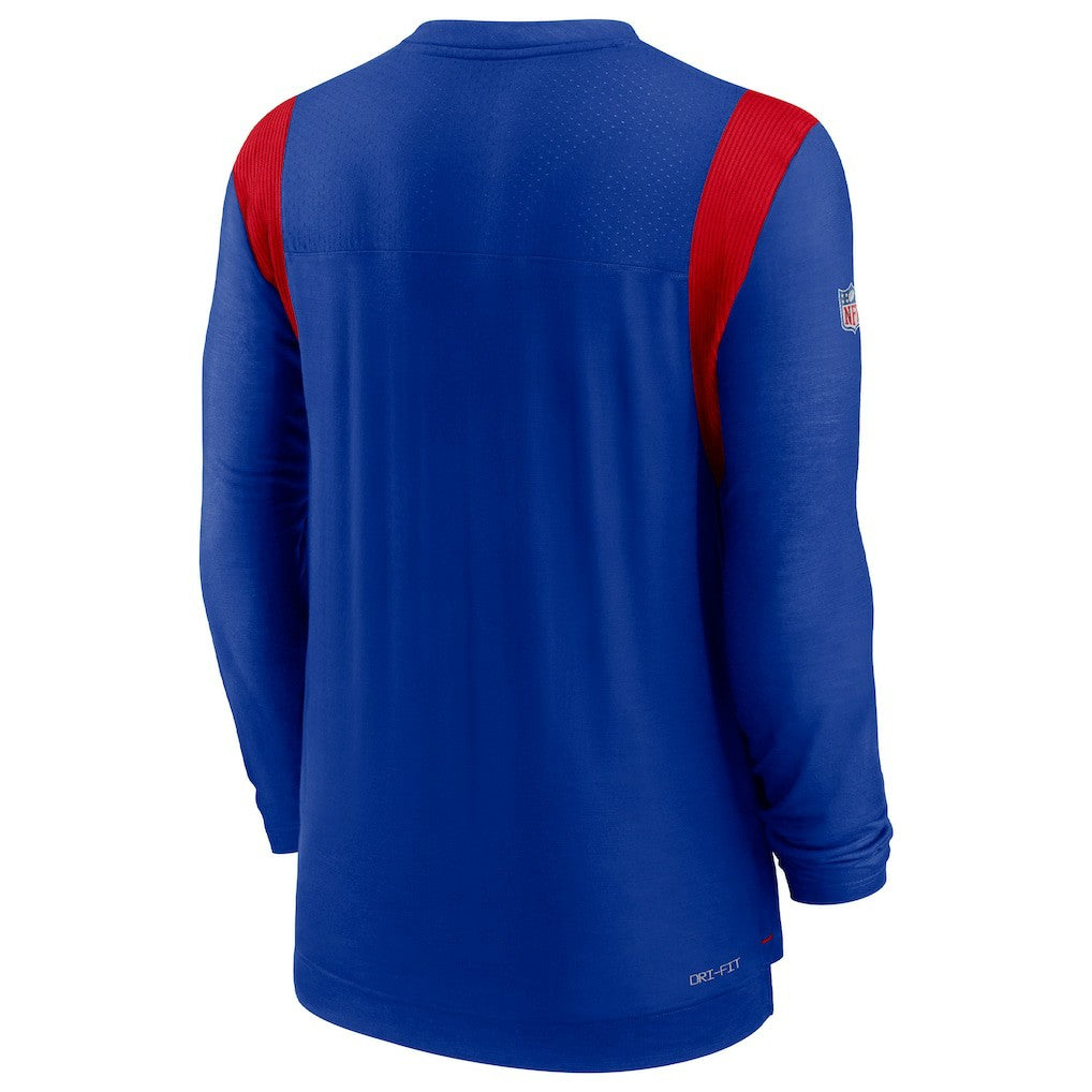 Buffalo Bills Sideline Tonal Logo Performance Player Long Sleeve T-Shirt Royal