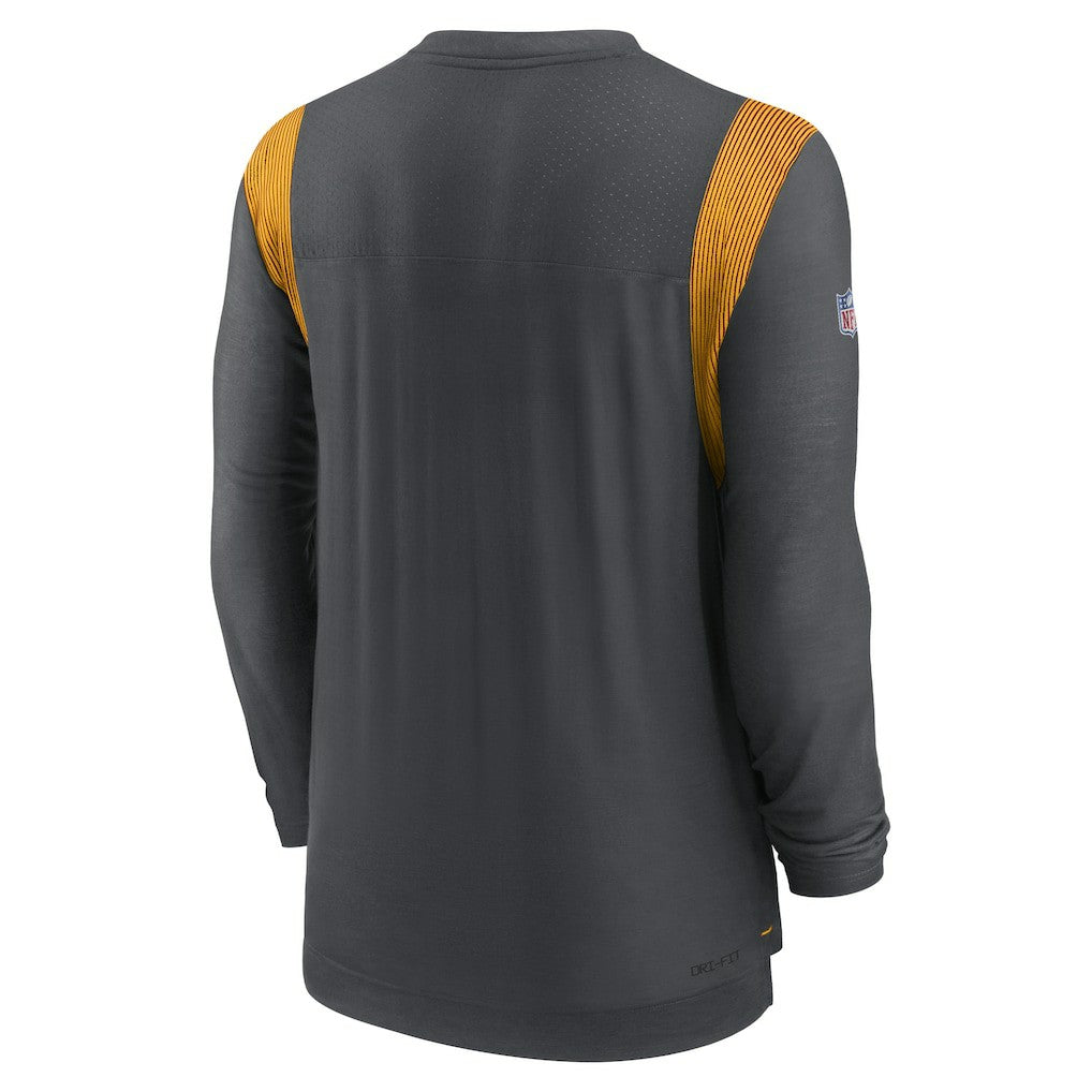 Washington Commanders Sideline Tonal Logo Performance Player Long Sleeve T-Shirt Charcoal