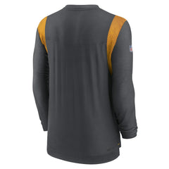 Washington Commanders Sideline Tonal Logo Performance Player Long Sleeve T-Shirt Charcoal