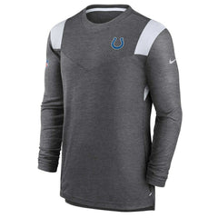 Indianapolis Colts Sideline Tonal Logo Performance Player Long Sleeve T-Shirt Charcoal