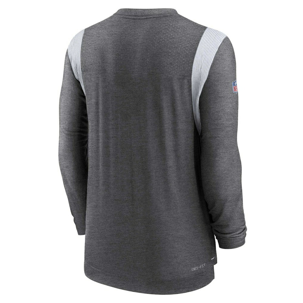 Indianapolis Colts Sideline Tonal Logo Performance Player Long Sleeve T-Shirt Charcoal