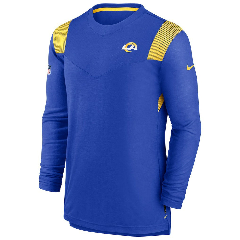 Los Angeles Rams Sideline Tonal Logo Performance Player Long Sleeve T-Shirt Royal