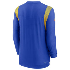 Los Angeles Rams Sideline Tonal Logo Performance Player Long Sleeve T-Shirt Royal