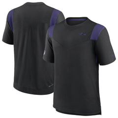 Baltimore Ravens Sideline Tonal Logo Performance Player T-Shirt Black