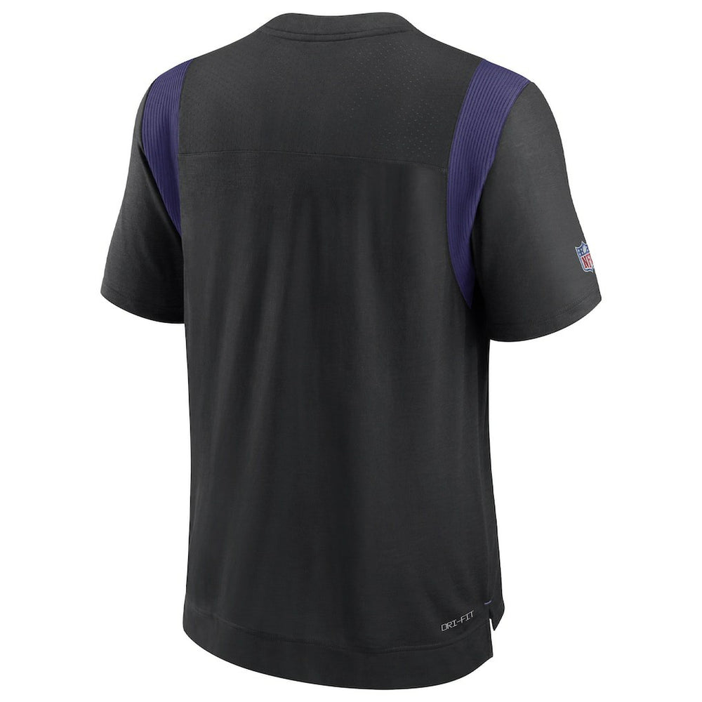 Baltimore Ravens Sideline Tonal Logo Performance Player T-Shirt Black