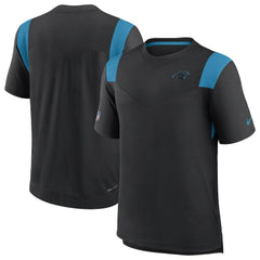 Carolina Panthers Sideline Tonal Logo Performance Player T-Shirt Black